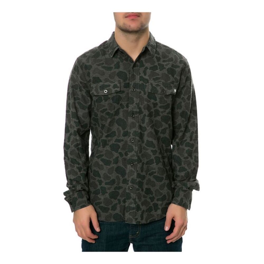 AMBIG Mens The Beardo LS Button Up Shirt, NWT